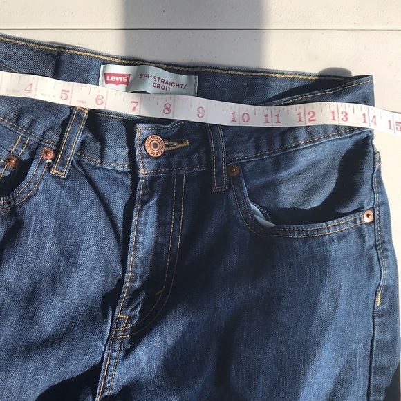 Levi’s 514 straight leg dark wash mid to high rise jeans 28 - Picture 12 of 14